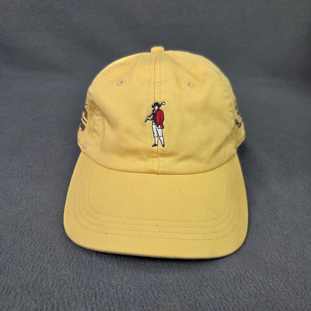 90s Harbor Town Golf Links Hat Yellow AHEAD Strapback Dad Cap Extreme Fit OSFA